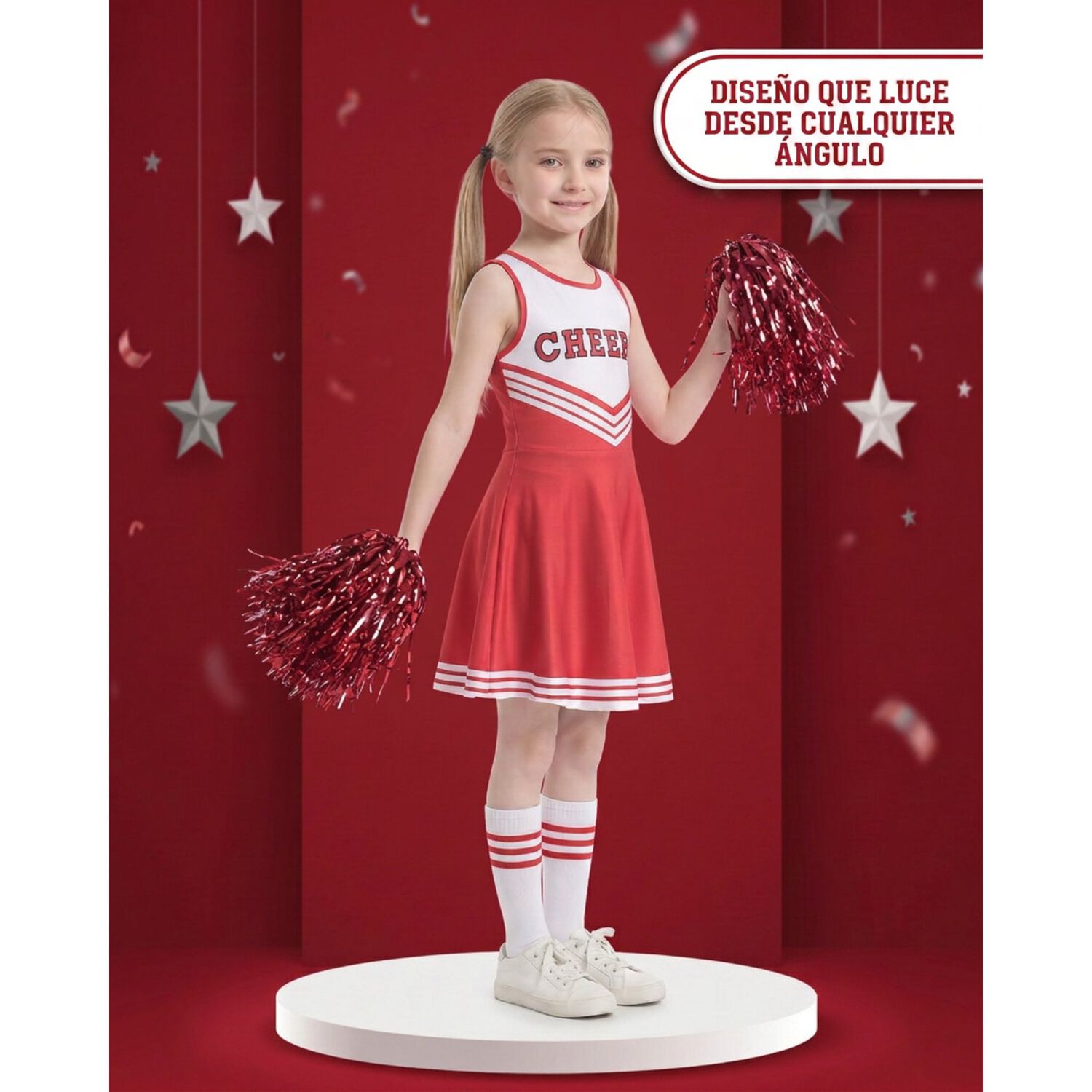 Disfraz Infantil Cheerleader Animadora image number 6.0