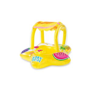 Flotador Kiddie Con Toldo Amarillo Intex
