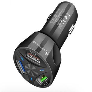 Cargador De Celular Auto 3.1 Amperes 3 Usb Carga R&aacute;pida Para Celulares Al Encendedor Del Carro