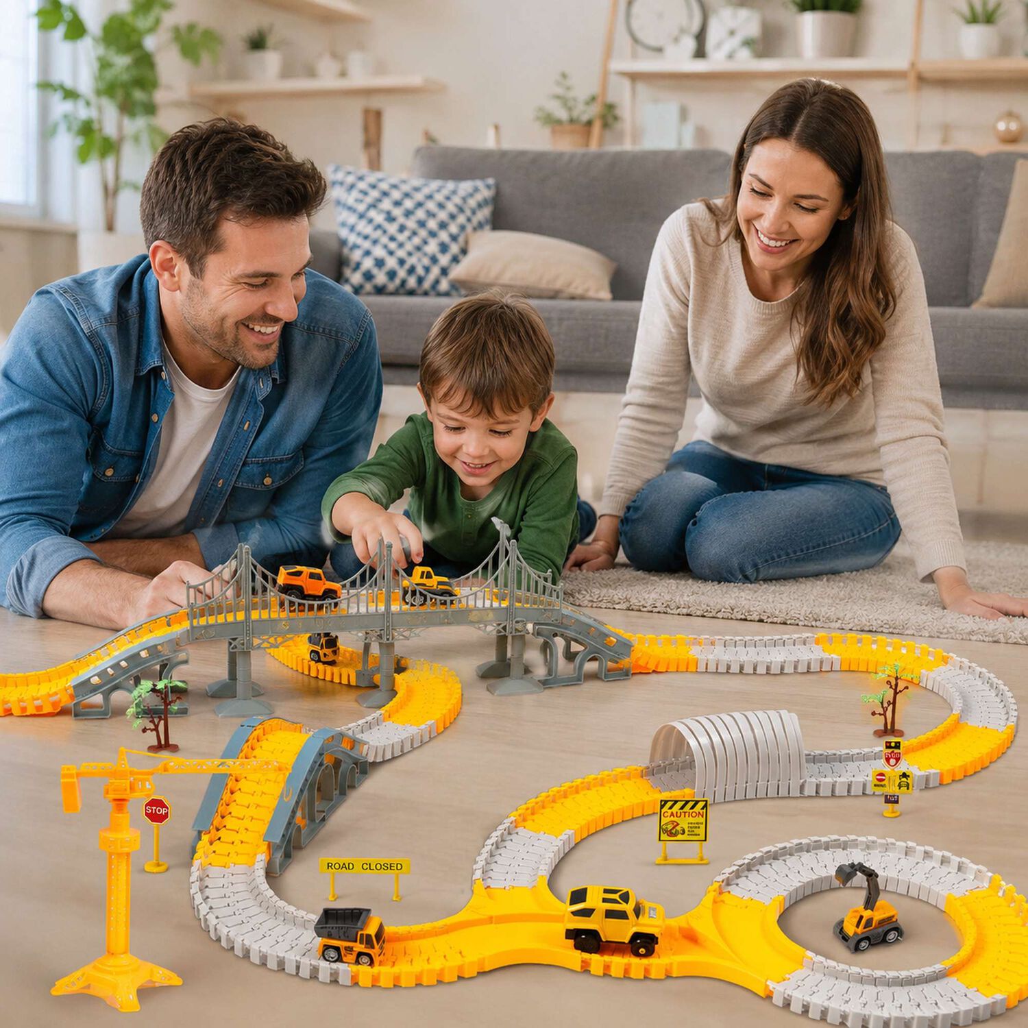 Set Pista De Autos Infantil Bloques Armables image number 5.0
