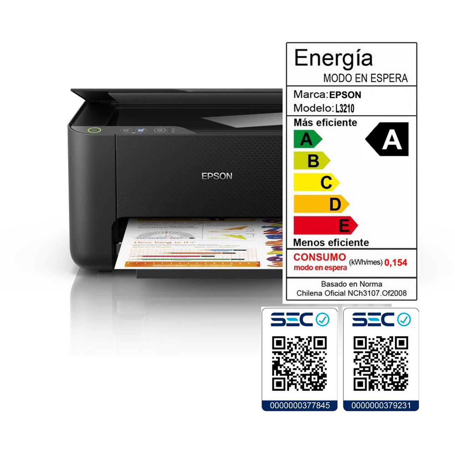 Impresora Multifuncional Epson Ecotank L3210 / Incluye tintas image number 8.0