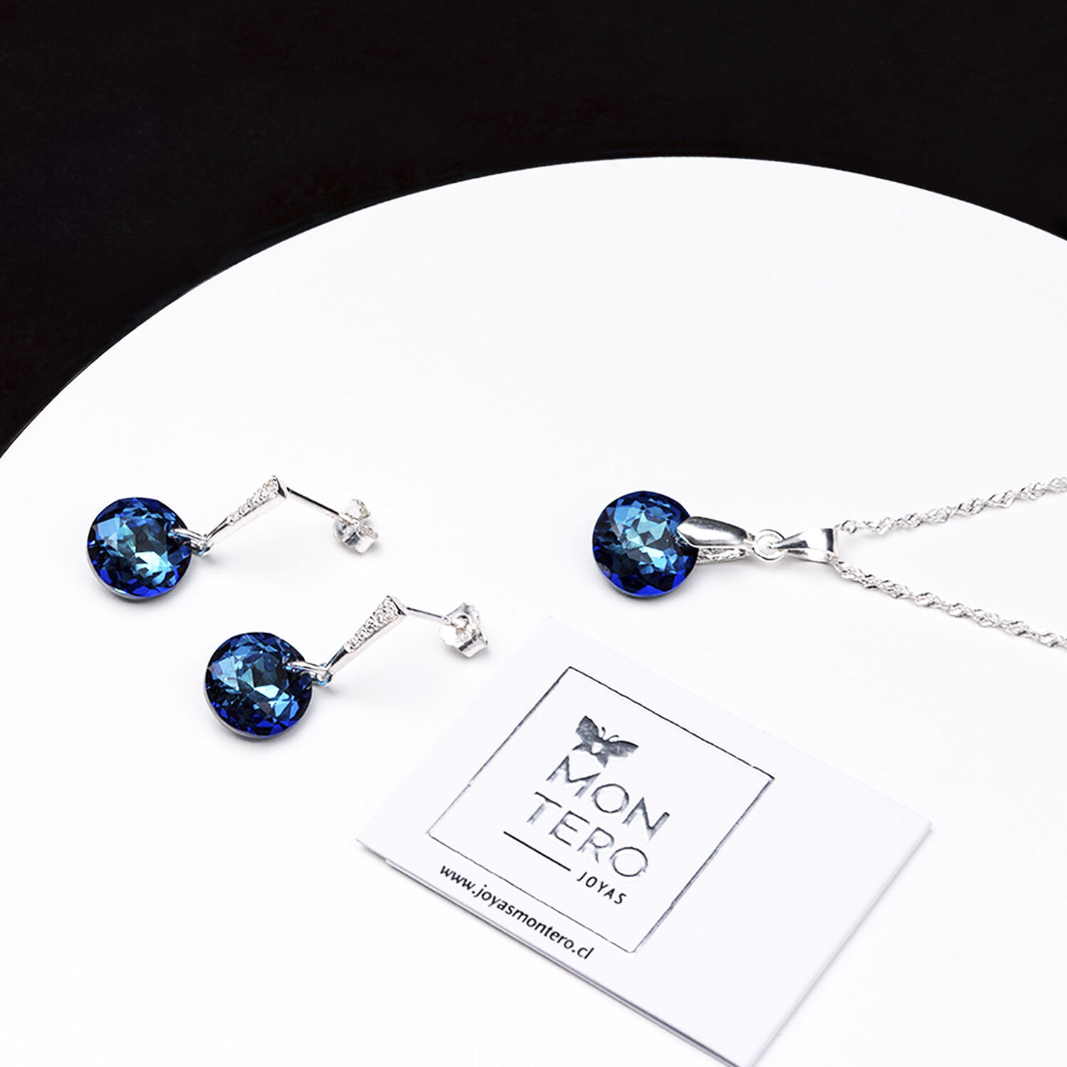 Conjunto Gracia Cristales Genuinos Bermuda Blue image number 1.0