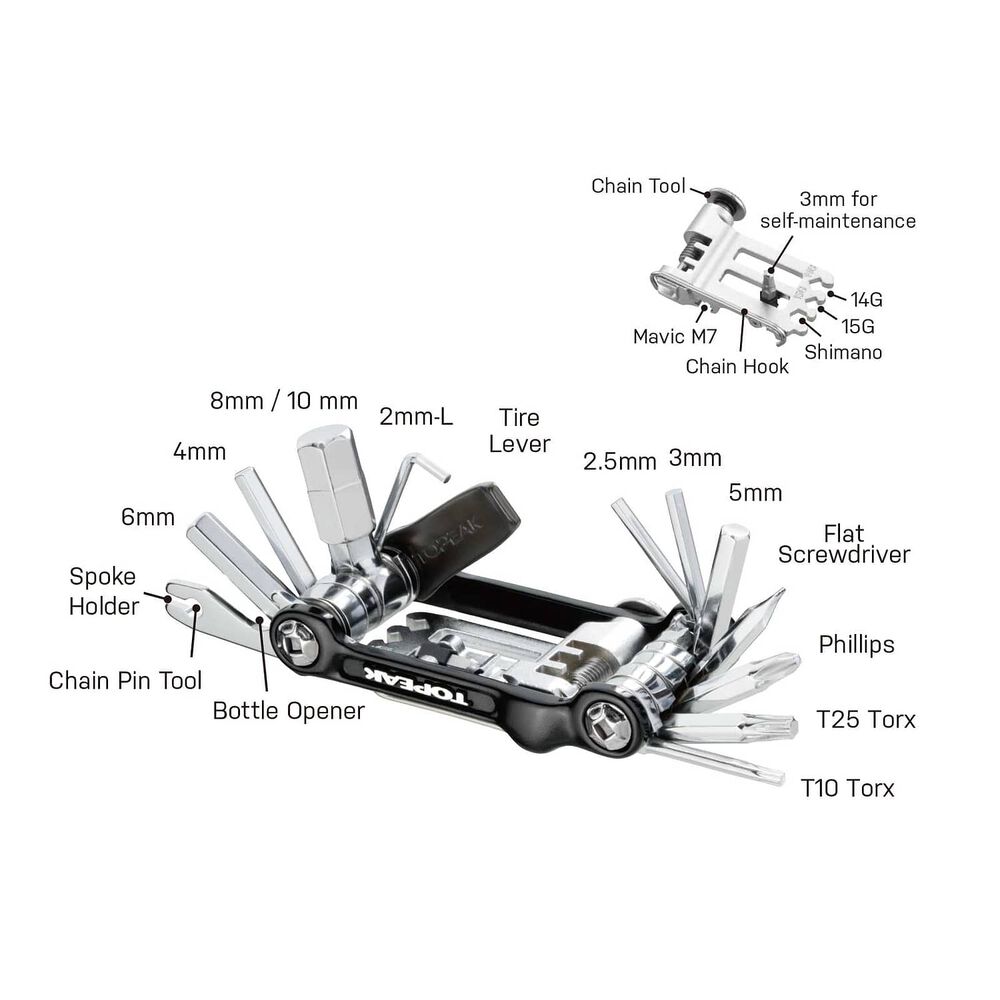 Herramienta Topeak M&uacute;ltiple Toolbox Ninja T20 image number 2.0