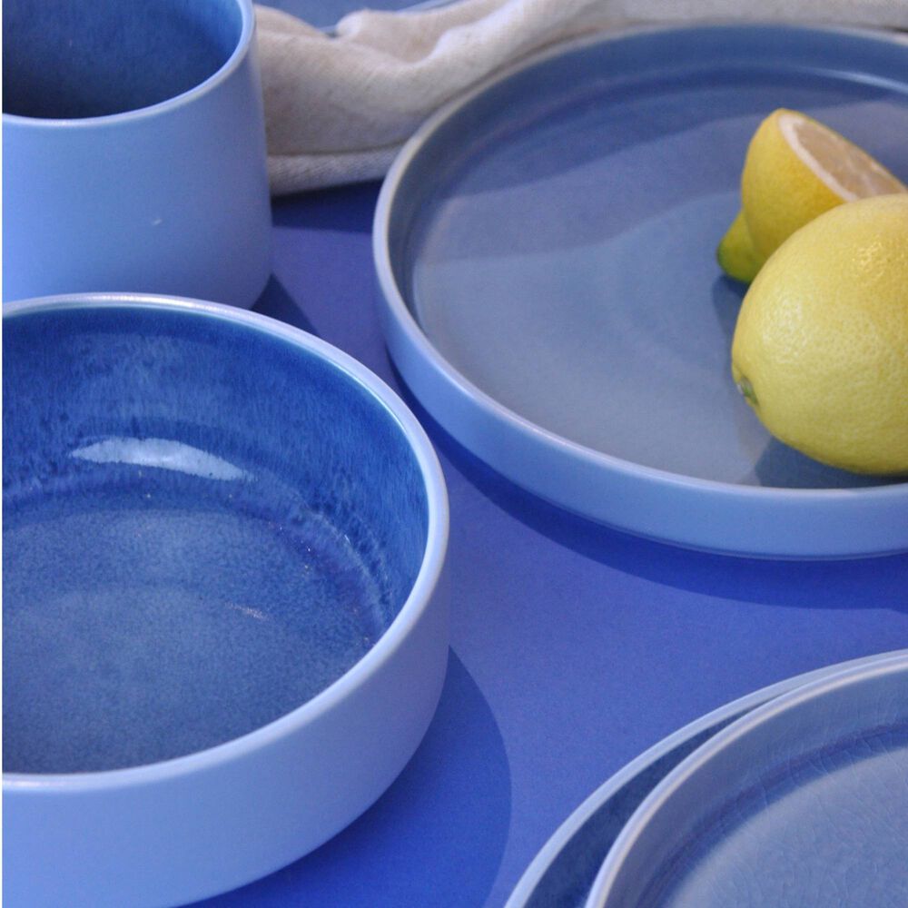 Juego De Loza 24 Piezas Vajilla Cer&aacute;mica Santorini image number 3.0