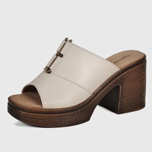 Sandalia Cuero Wilany Beige
