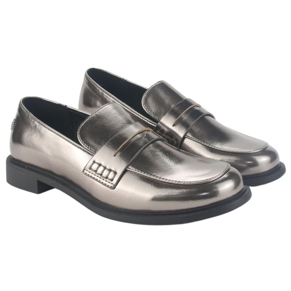 Mocasin Chalada Mujer Mocca-2 Plateado Casual image number 4.0