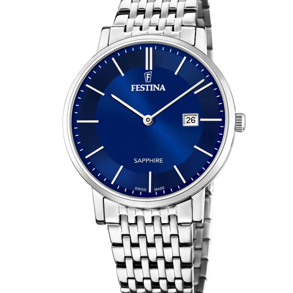 Reloj F20018/2 Festina Swiss Azul Hombre Swiss Made image number 0.0