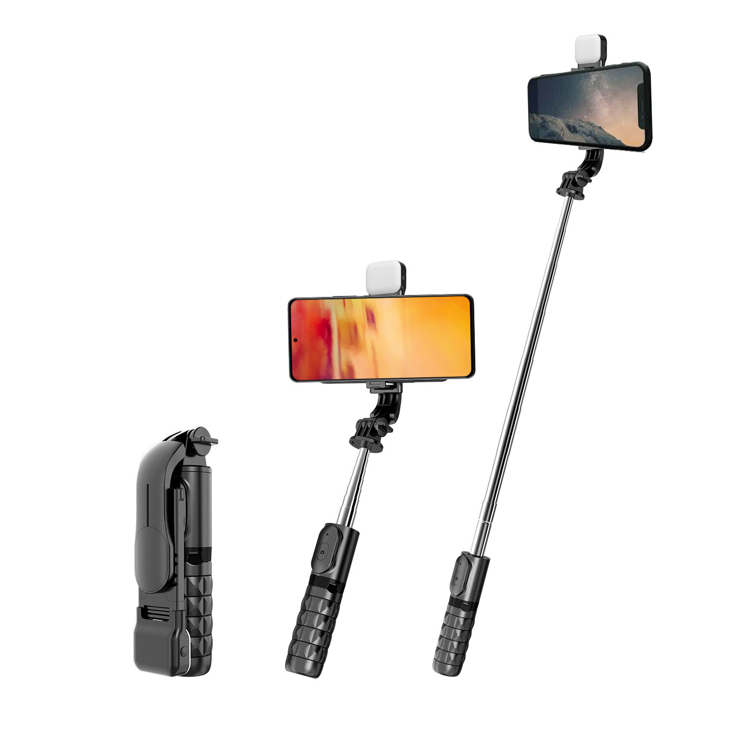 Bast&oacute;n Selfie Tr&iacute;pode Con Luz Led Y Control Remoto Bluetooth Q11s image number 5.0