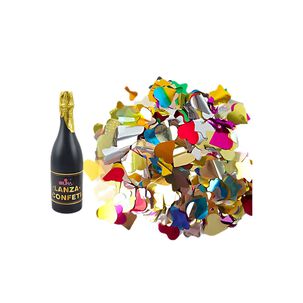 Lanza Confeti Botella Champán 10x33cm Cotillón Fiesta