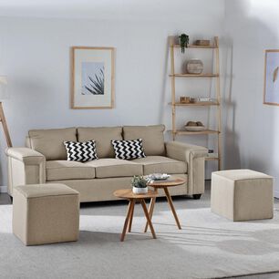 Sofá Mons Sicilia / 3 Cuerpos + 2 Pouf