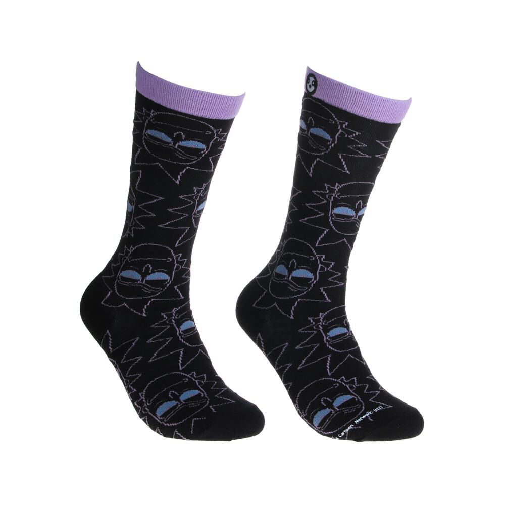 Pack Calcetines Mujer Largo Purple Rick And Morty / 2 Pares image number 0.0