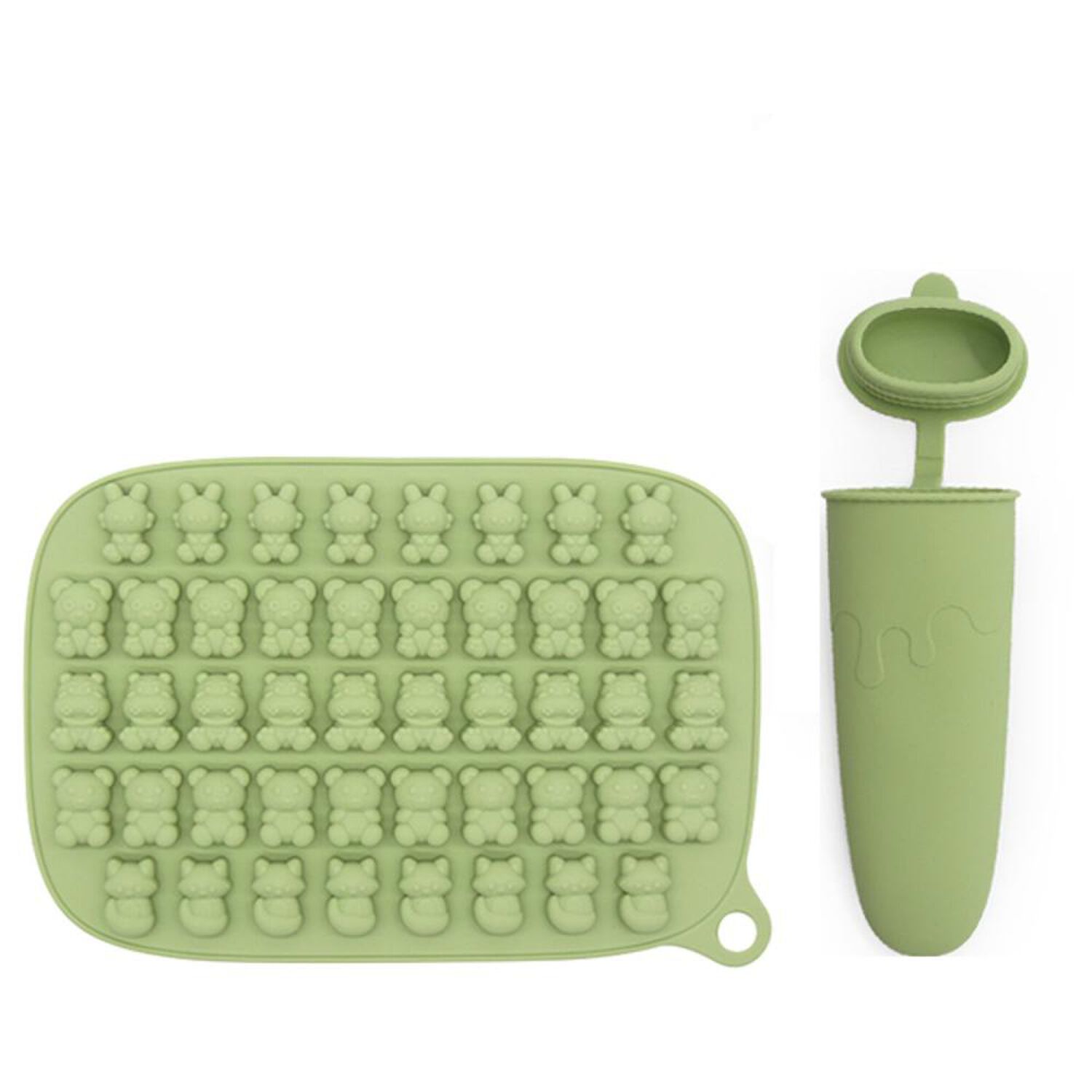 Set Alimentaci&oacute;n Bebesit Summer Silicona Verde image number 4.0