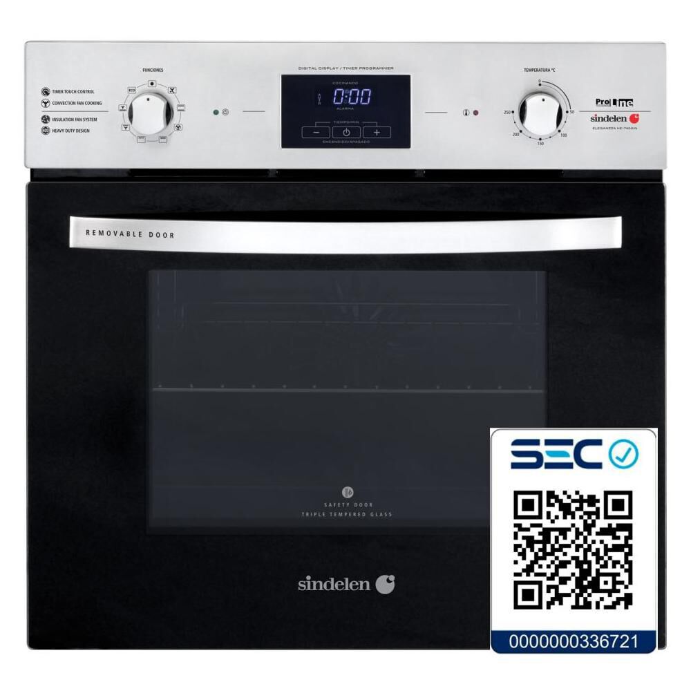 Horno Empotrable El&eacute;ctrico Sindelen He-7400in image number 4.0