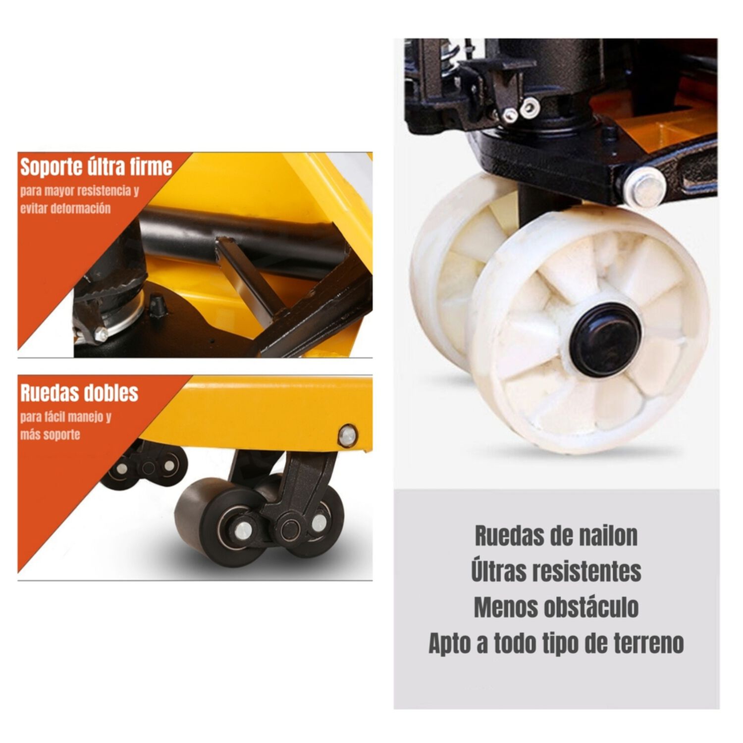 Transpaleta Manual 2000 Kg 550mm By Lubabycas image number 4.0