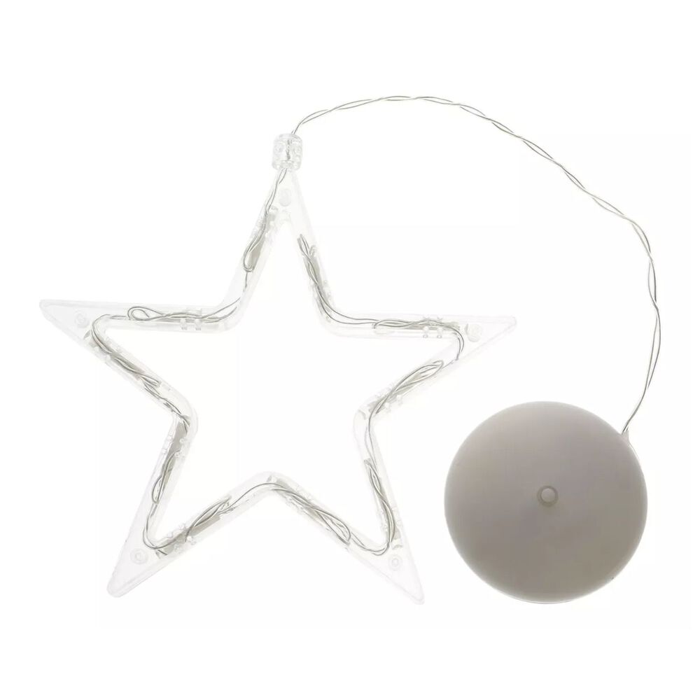 Lámpara Led Ventosa Con Pilas Forma Estrella Decoración image number 1.0