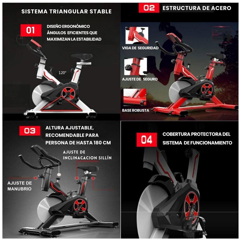 Bicicleta Spinning 6kg Resistencia Ambition image number 8.0