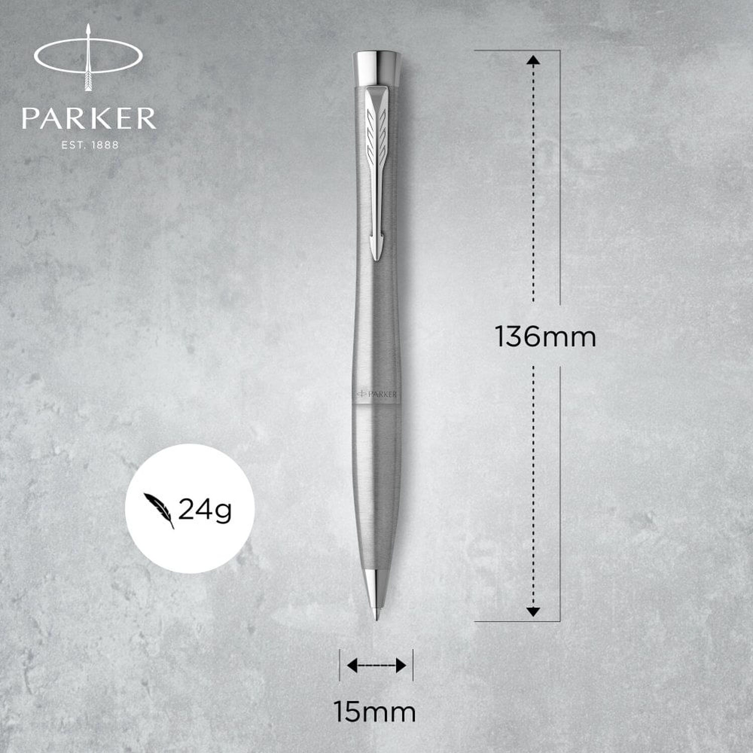 Parker Urban Twist Bol&iacute;grafo Punta Fina Metro Metallic Ct image number 3.0