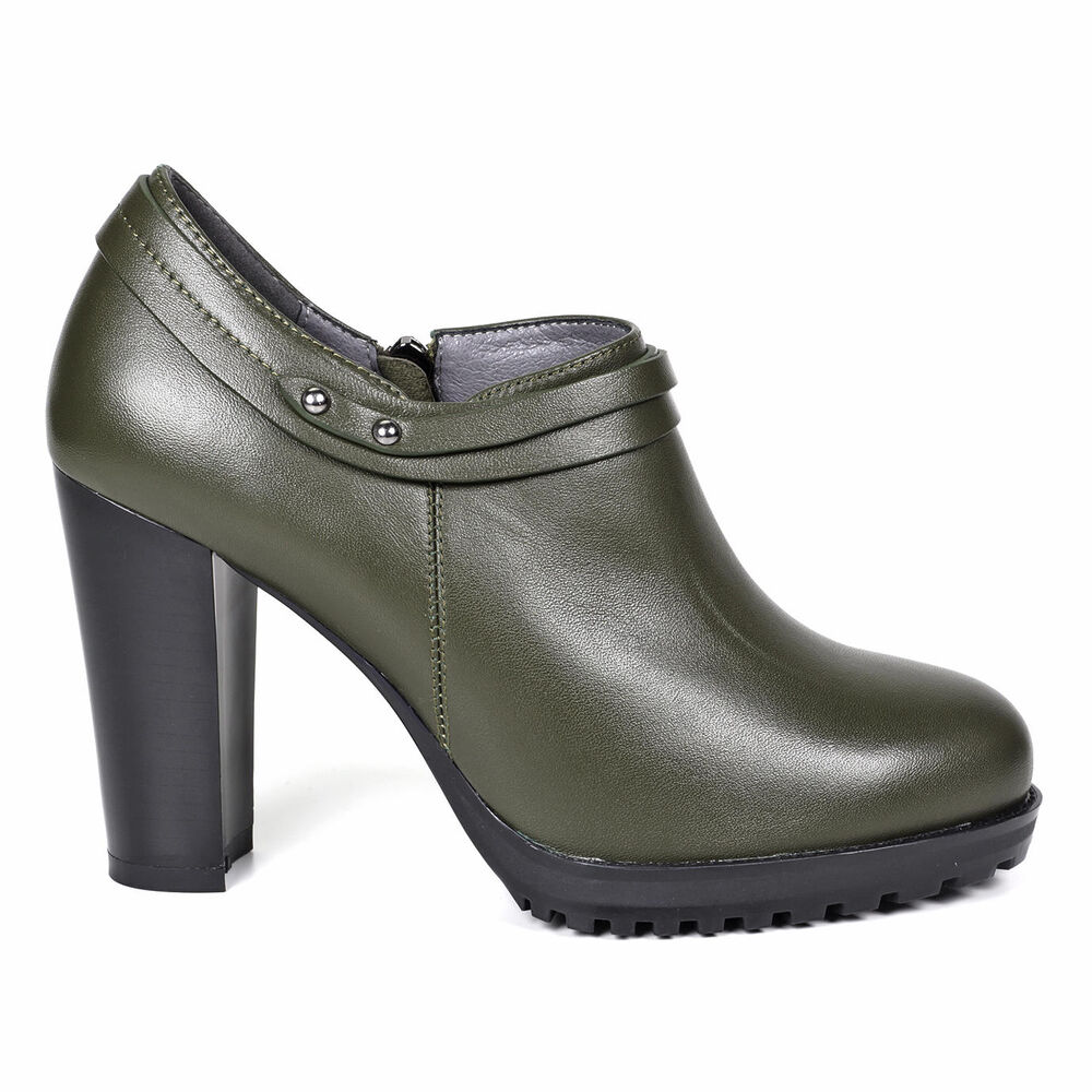 Zapato Cuero Casiana Verde image number 2.0