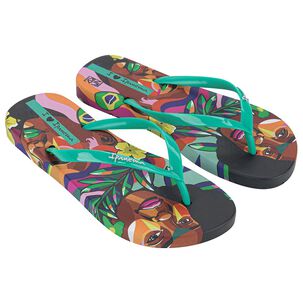 Sandalia Mujer Negro/verde Graffiti Ipanema