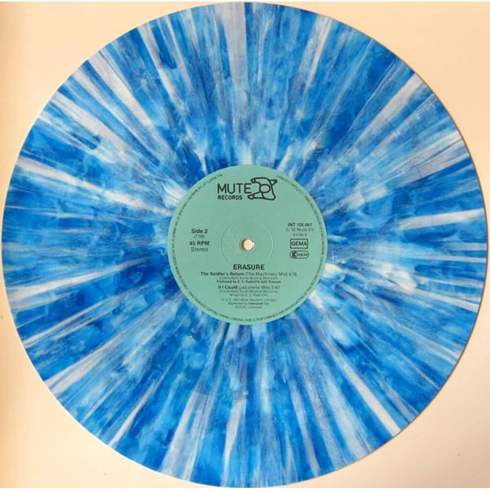 Erasure - Victims Of Love (blue Vynil) | 12" Maxi Single Usado image number 4.0