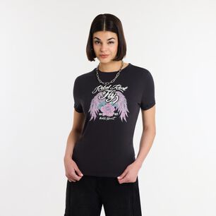 Polera Print Western Manga Corta Cuello Redondo Mujer Rolly Gp