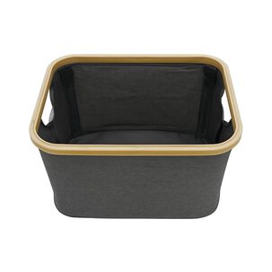 Cesta Canasto Almacenador De Ropa Sucia Lavanderia Gris