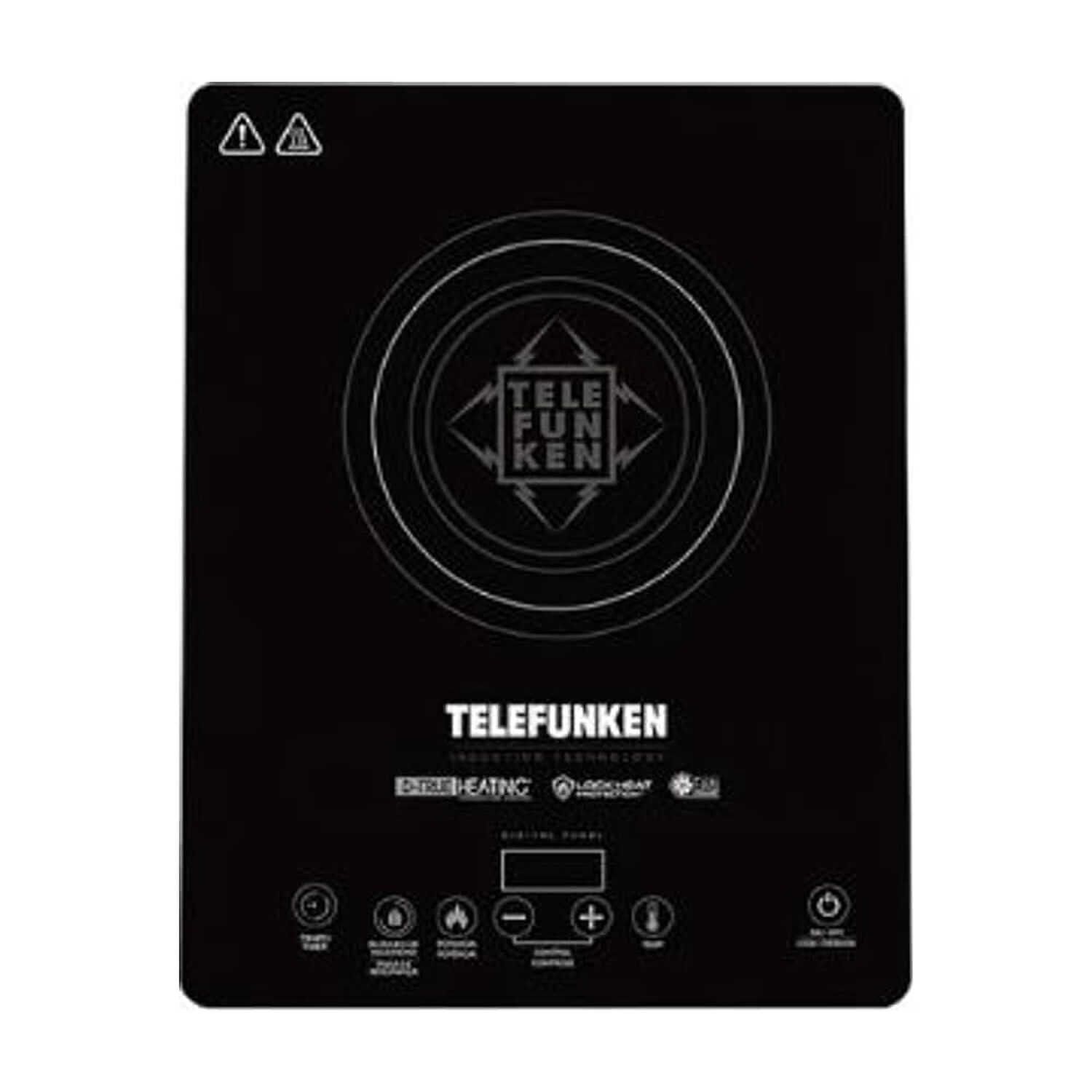 Cocinilla El&eacute;ctrica Por Inducci&oacute;n Telefunken Tf Ai9000 220v 2100w Potencia T&aacute;ctil Vidrio image number 0.0