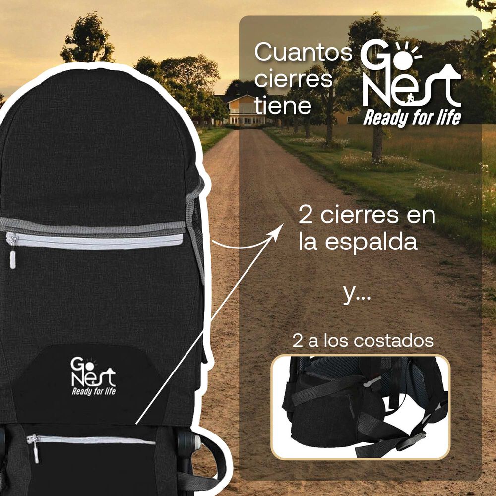 Portabeb&eacute;s De Hombros Gonest Negro image number 3.0