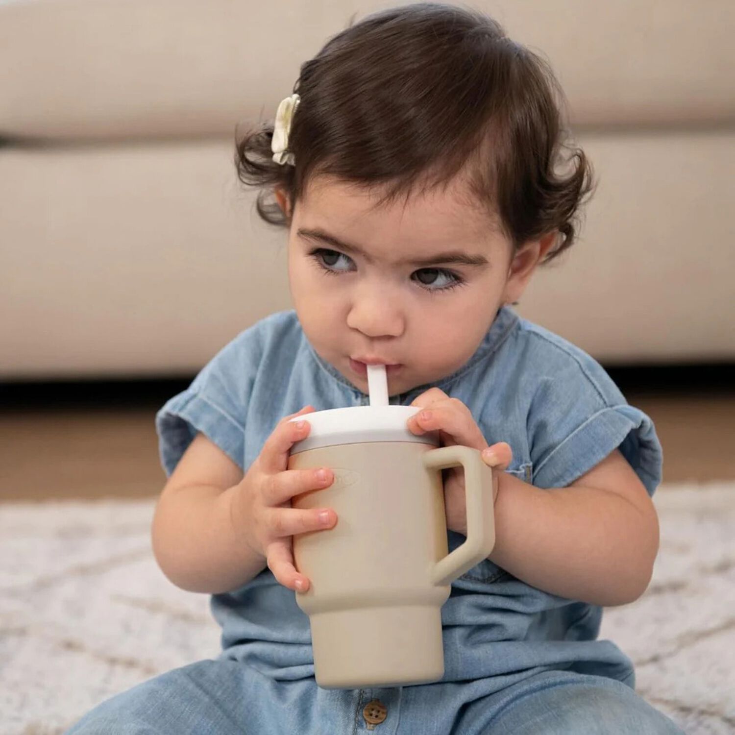 Vaso Antiderrame Con Bombilla My 1st Tumbler 250ml Sand image number 2.0