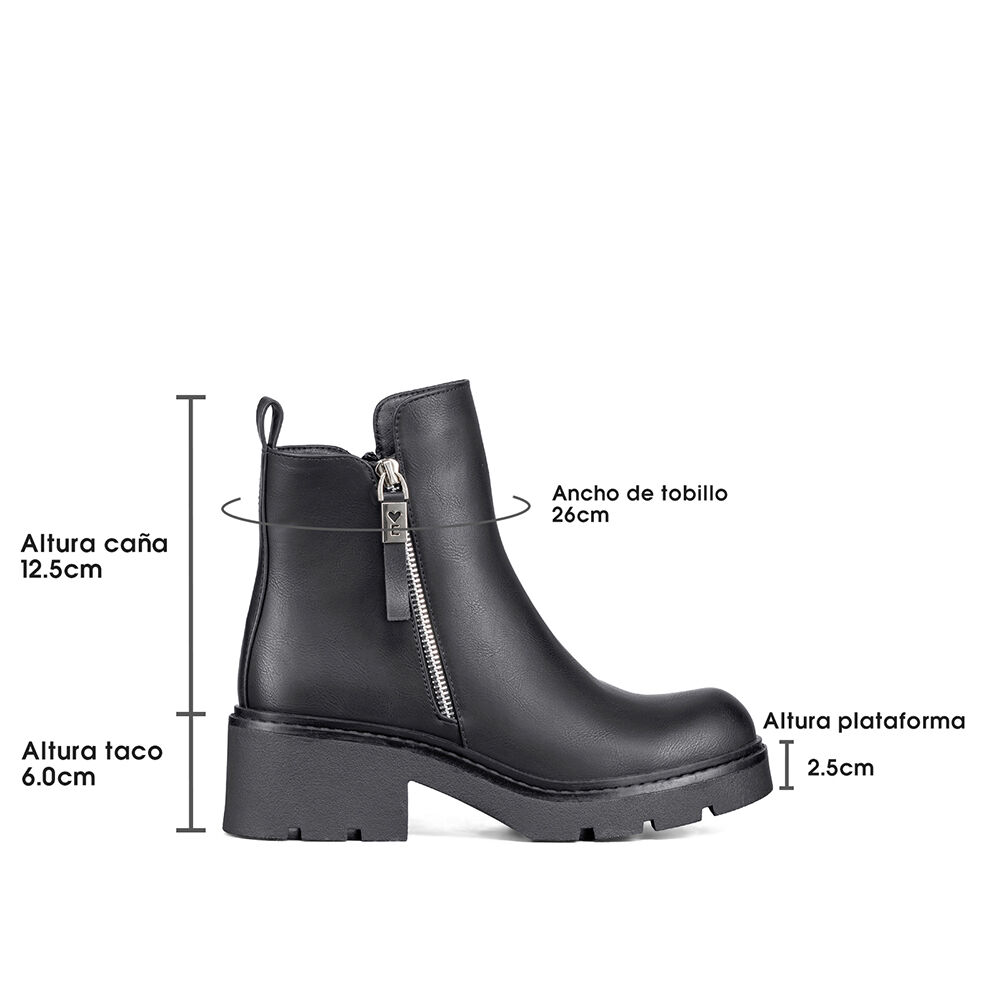 Botin Casual Mujer Eco Cuero Vintage Comodo Weide Zs65 image number 6.0