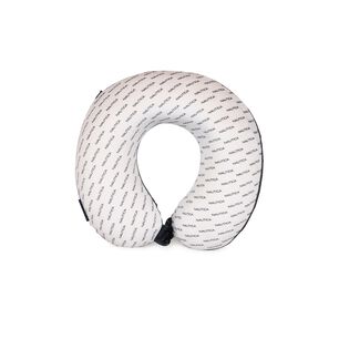 Almohada De Viaje Memory Foam Negro-blanca Nautica