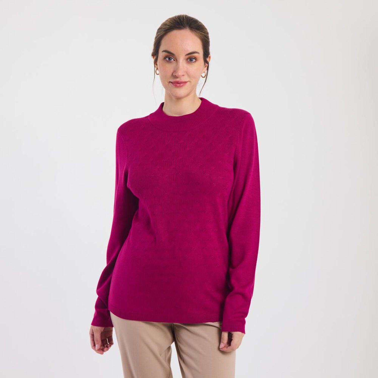 Sweater Dise&ntilde;o Fantasia Delantero Manga Larga Mujer Lesage image number 0.0
