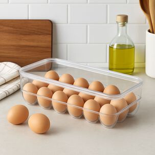 Organizador Huevo 18 Compartimentos Acrilico Transparente