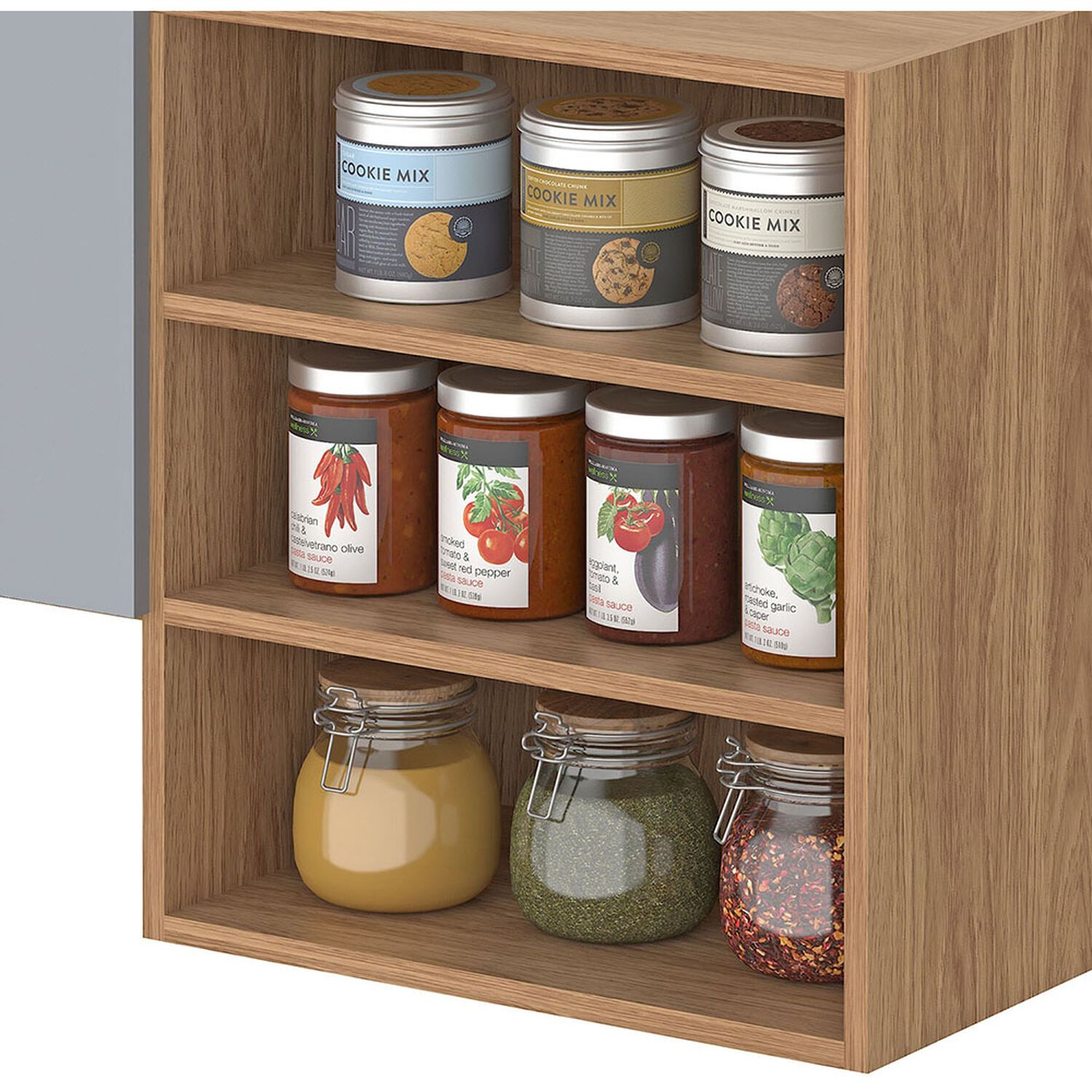 Mueble De Cocina Aereo Vekkahome Alba / 2 Puertas image number 3.0