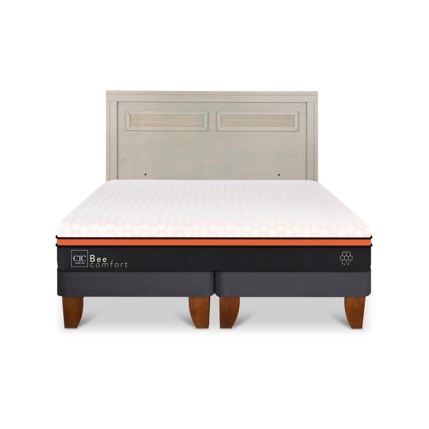 Cama Europea Cic Beecomfort / King / Base Dividida + Respaldo image number 0.0