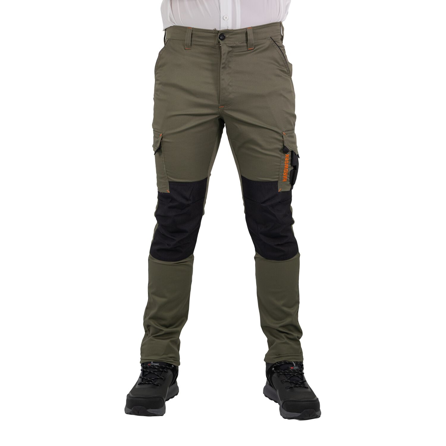 Pantal&oacute;n Cargo Hw Dakota Spandex Verde Oliva image number 0.0