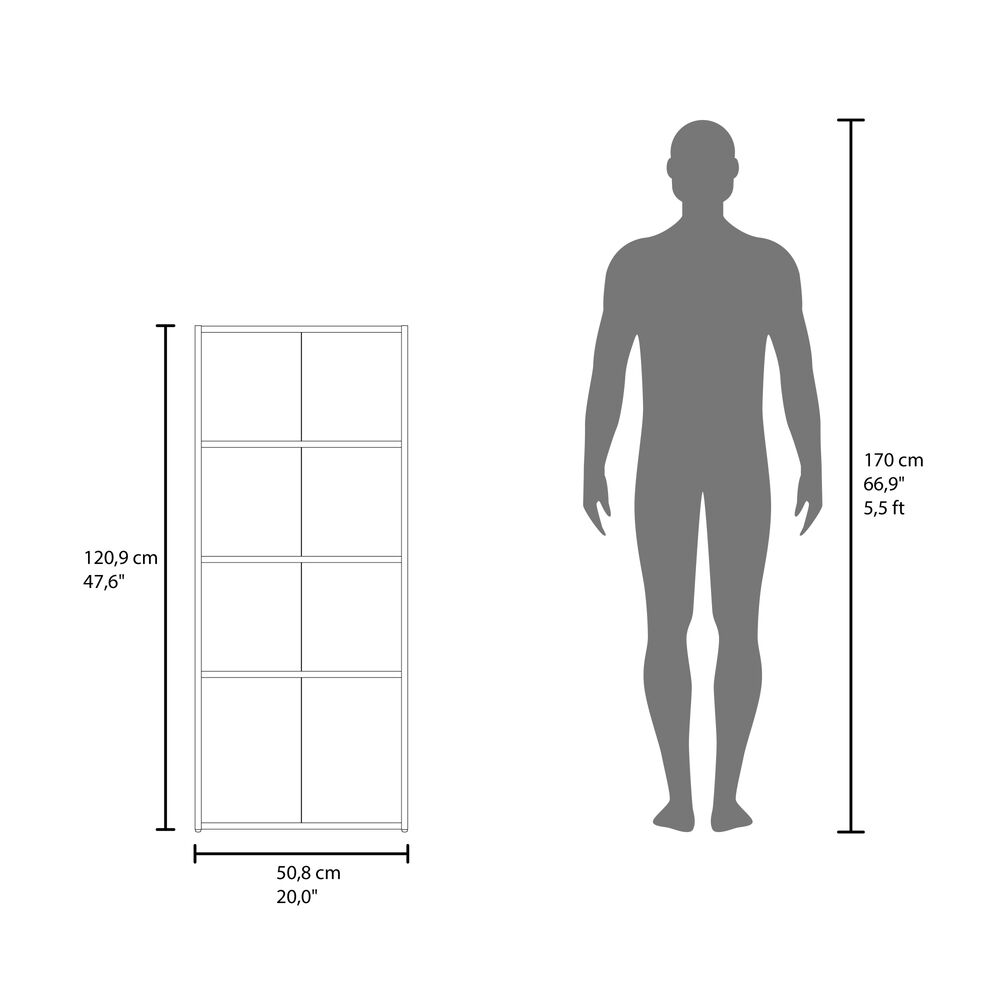 Biblioteca 120.9x50.8x23.5 Cm 2 Puertas 4 Niveles image number 7.0