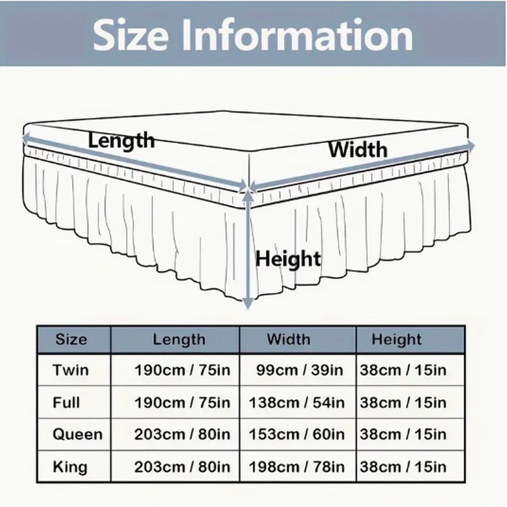 Faldon Liso Cama De 1,5 Plaza image number 2.0