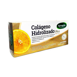 Colageno Hidrolizado Springlife Sabor Naranja 30 Sobres