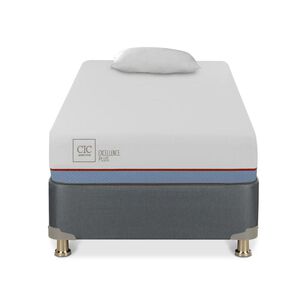 Cama Americana Cic Excellence Plus / 1 Plaza / Base Normal + Almohada