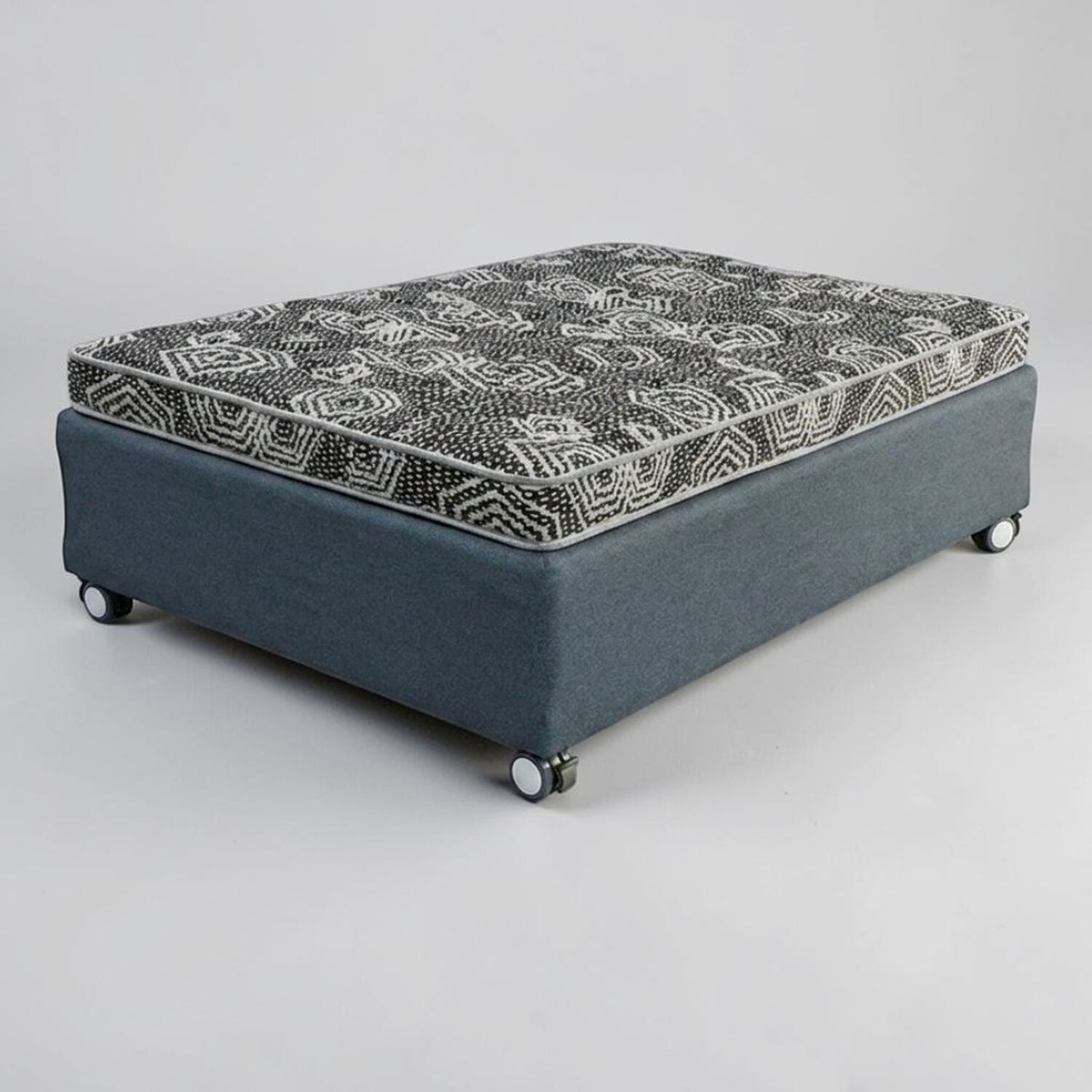 Cama 1 Plaza Box 30 Cm L190 Cm + Colchon Modelo Ideal - Rueda Logo (gris) image number 1.0