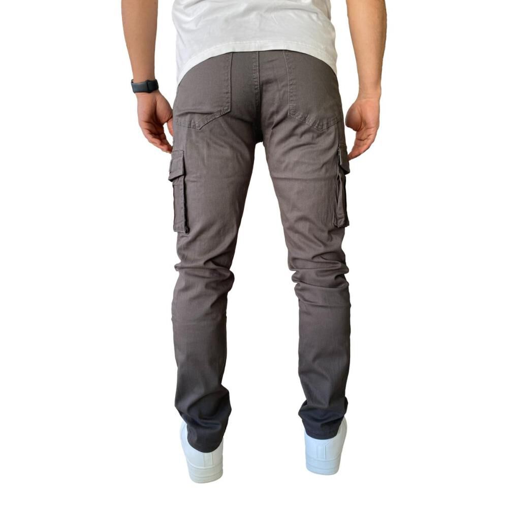 Pantalón Cargo Slim Fit Mosaico Tela Elasticada image number 12.0