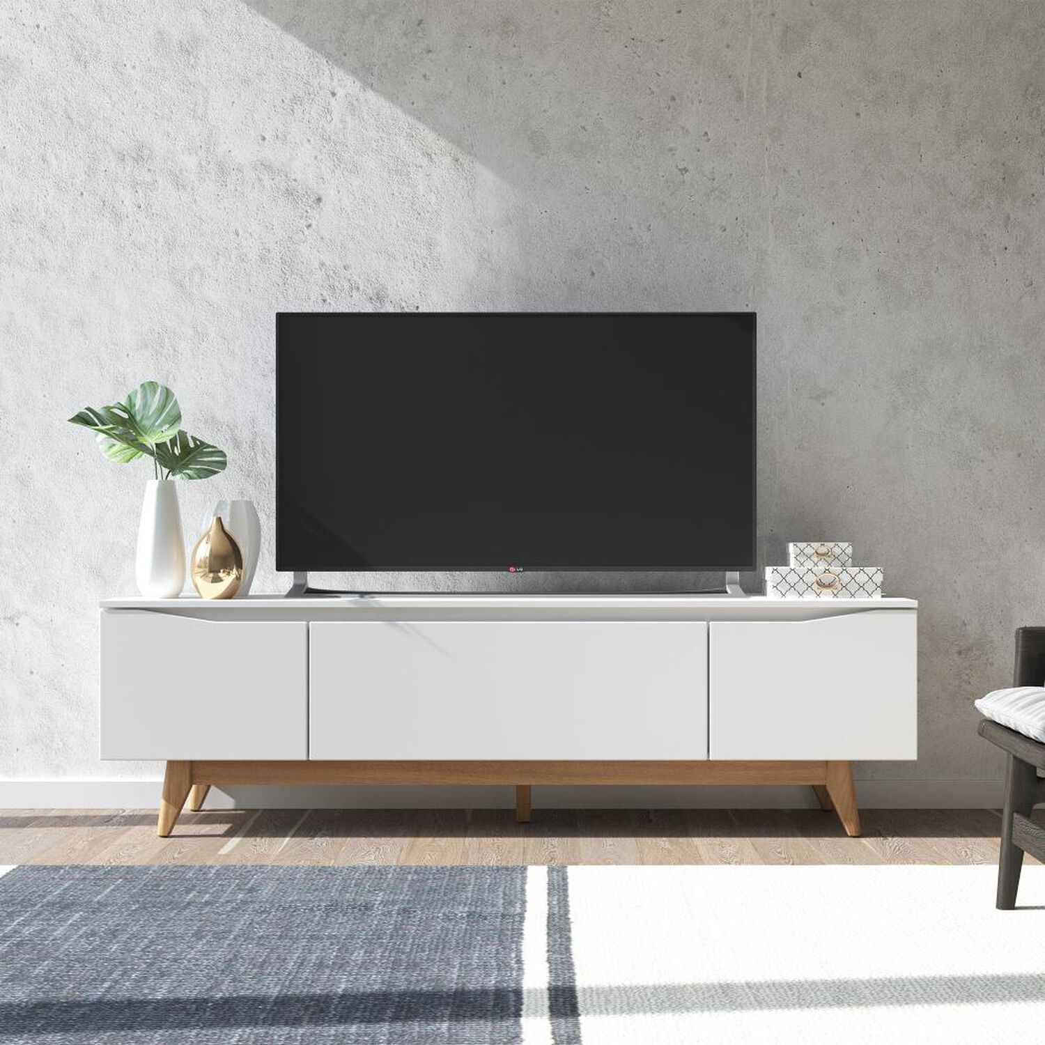 Rack Decocasa Flynt / 3 Puertas / 4 Cajones image number 3.0