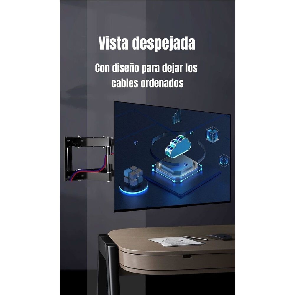 Soporte Tv Ajustable Doble Brazo 40'' A 75'' By Lubabycas image number 5.0
