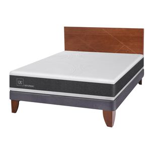 Cama Europea Cic Ortopedic / 2 Plazas / Base Normal + Respaldo