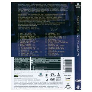 Simply Red - Live In London | Dvd