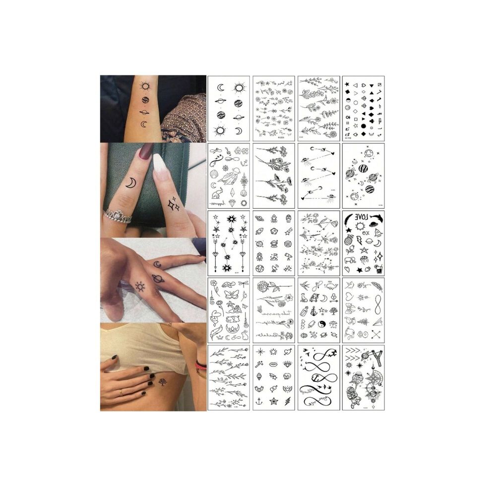Pegatinas Tatuajes Temporales Impermeables Dise&ntilde;os Top 2024 image number 8.0