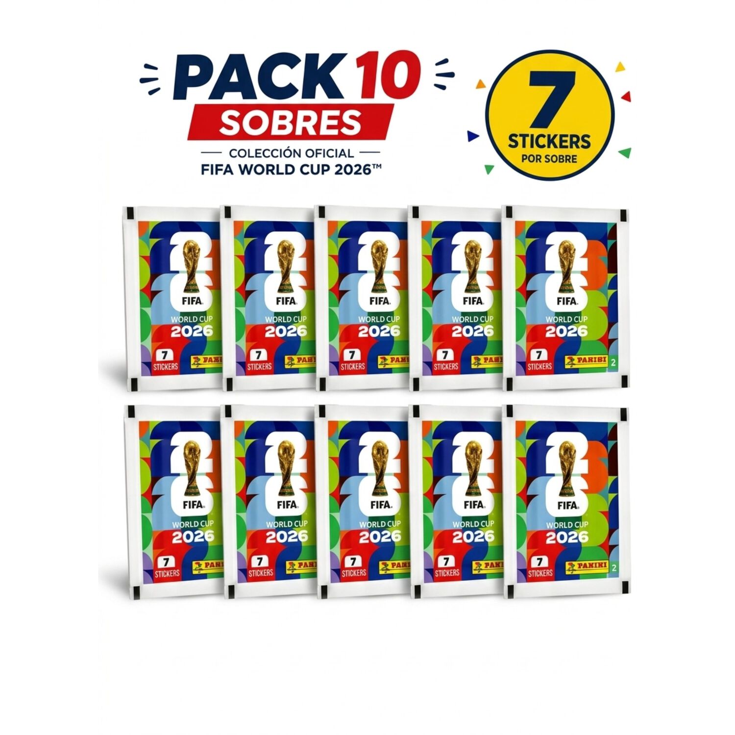 Pack 10 Sobres Panini Mundial 2026 Stickers Original image number 1.0