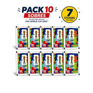 Pack 10 Sobres Panini Mundial 2026 Stickers Original