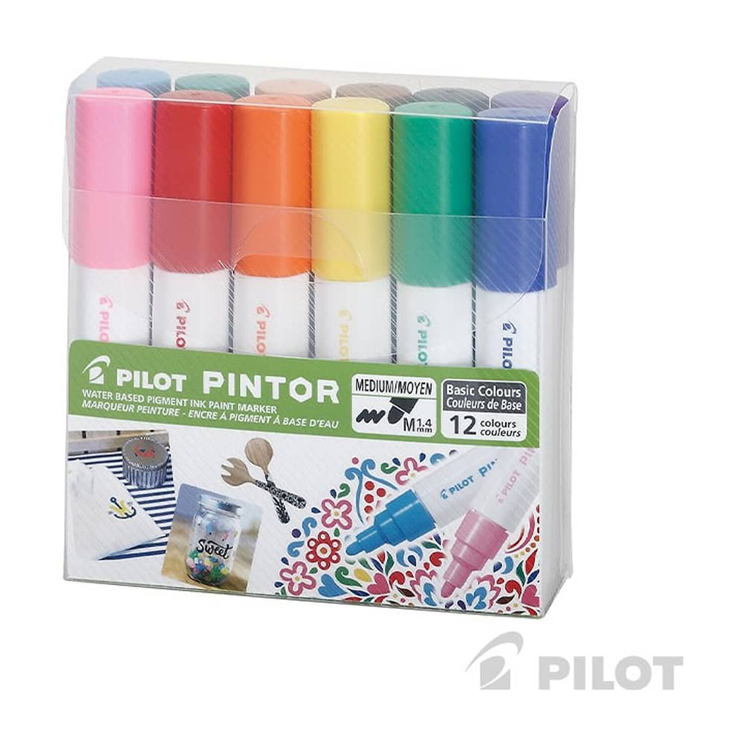 Set 12 L&aacute;pices Pintor Pinturas Colores Variados image number 0.0